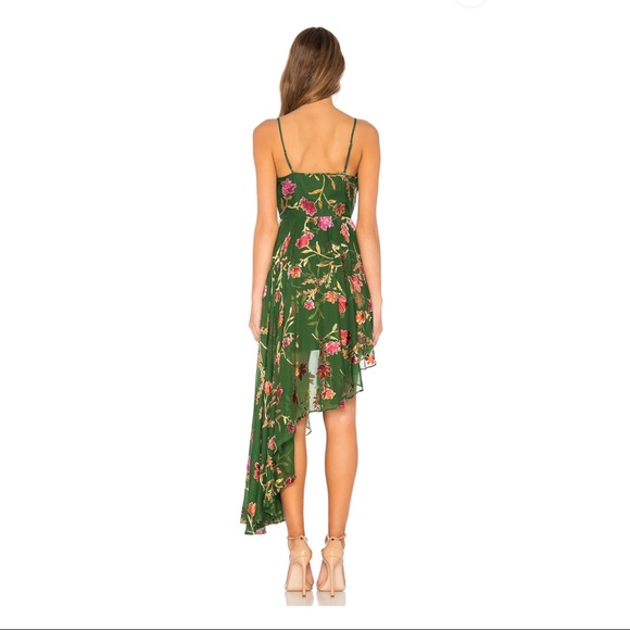 Caterina Dress in Jade Floral Lovers + Friends - Picture 2 of 5